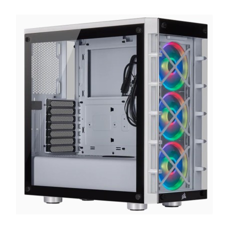 Gabinete Corsair iCUE 465X ATX RGB Blanco