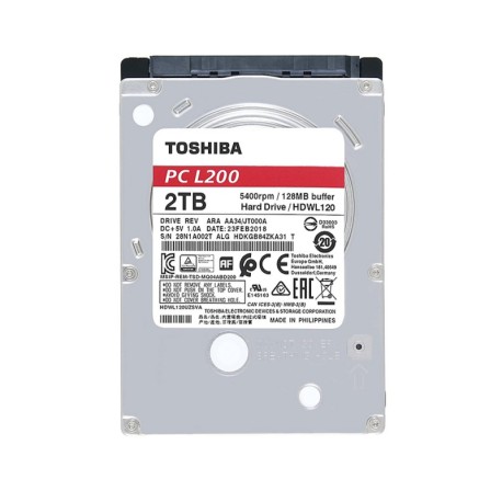 Disco Duro TOSHIBA L200 2TB 2.5'' 5400RPM