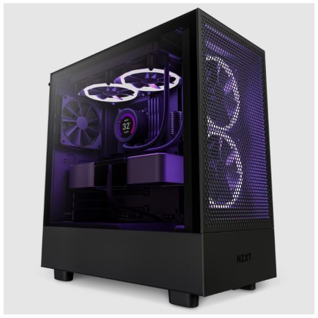 Gabinete NZXT H5 Flow Negro Micro-ATX-EATX